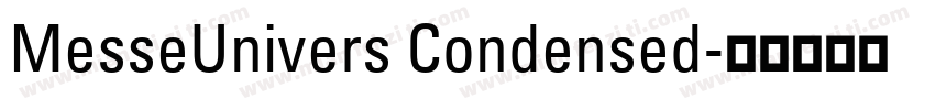 MesseUnivers Condensed字体转换